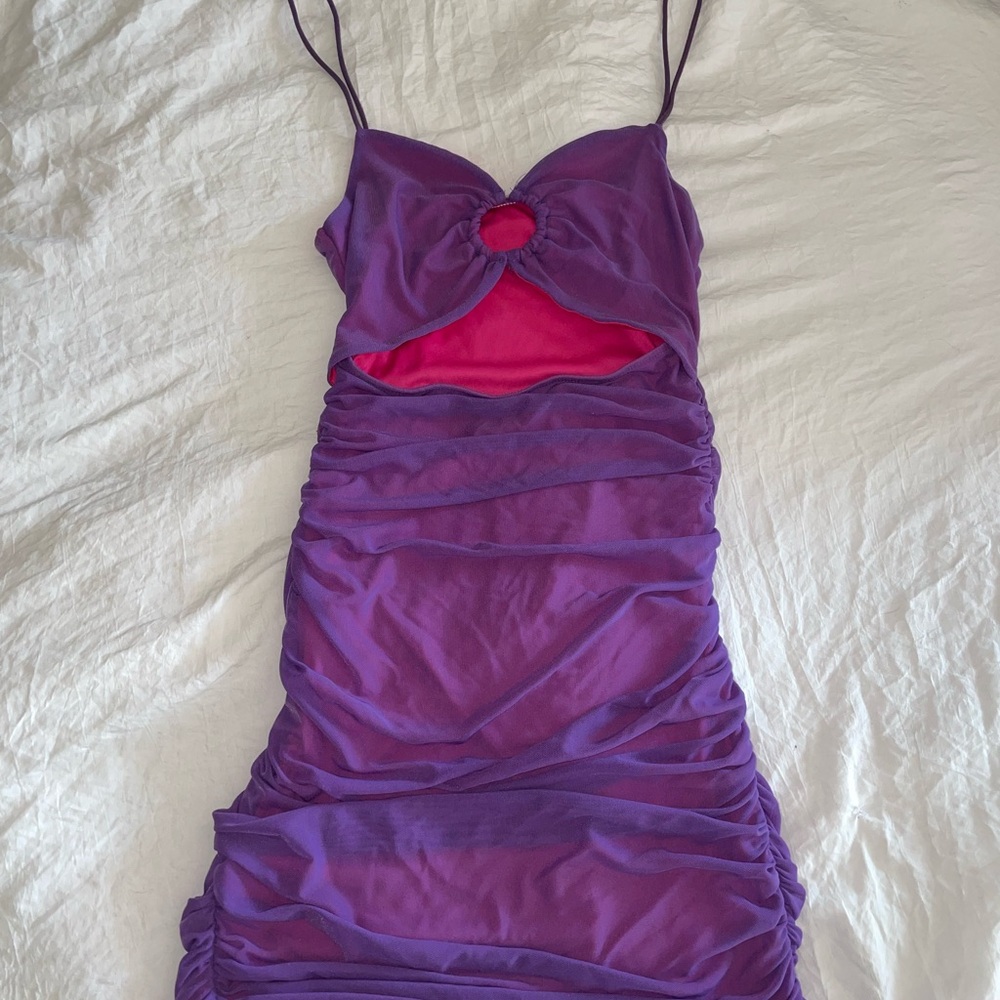 Purple and Pink Women's Party Dress